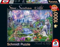 Puzzle 1000 piese - Steve Sundram - Moonlit Wildlife