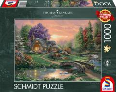 Puzzle 1000 piese - Thomas Kinkade - Sweetheart Retreat