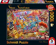 Puzzle 1000 piese - Steve Sundram - Cat Mania