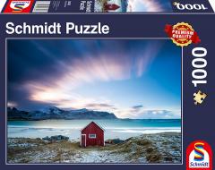 Puzzle 1000 piese - Hut at the Atlantic Coast