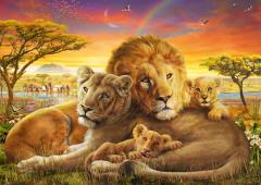 Puzzle 1000 piese - Loving Lions