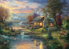 Puzzle 1000 piese - Thomas Kinkade - Nature's Paradise