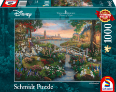 Puzzle 1000 piese - Thomas Kinkade - Disney - 101 Dalmatians