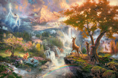 Puzzle 1000 piese - Thomas Kinkade - Disney - Bambi