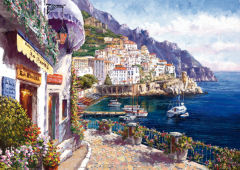 Puzzle 2000 piese - Sam Park - Afternoon in Amalfi