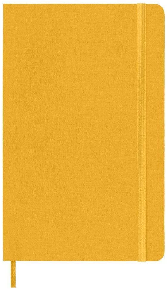 Moleskine Classic Large, Silk Hard Cover, Ruled Orange Yellow Moleskine