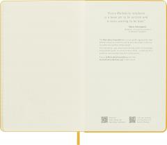 Carnet - Moleskine Classic - Large, Silk Hard Cover, Ruled - Orange Yellow