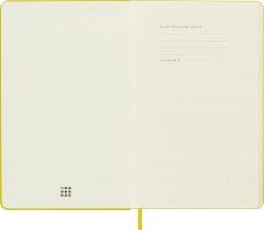 Carnet - Moleskine Classic - Large, Silk Hard Cover, Ruled - Hay Yellow