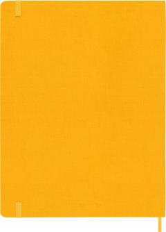 Carnet - Moleskine Classic - XL, Silk Hard Cover, Ruled - Orange Yellow