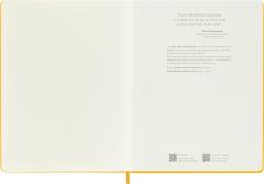 Carnet - Moleskine Classic - XL, Silk Hard Cover, Ruled - Orange Yellow