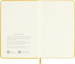 Carnet - Moleskine Classic - Pocket, Silk Hard Cover, Ruled - Orange Yellow