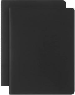 Set 2 caiete - Moleskine Smart - Extra Large, Cardboard Cover, Plain - Black