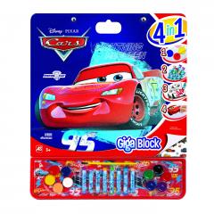 Set desen - Disney Cars - Giga Block 4 in 1