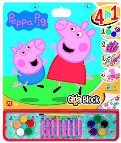 Set desen - Peppa Pig - Giga Block 4 in 1
