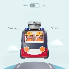 Jucarie educativa - Early Learning Fire Engine
