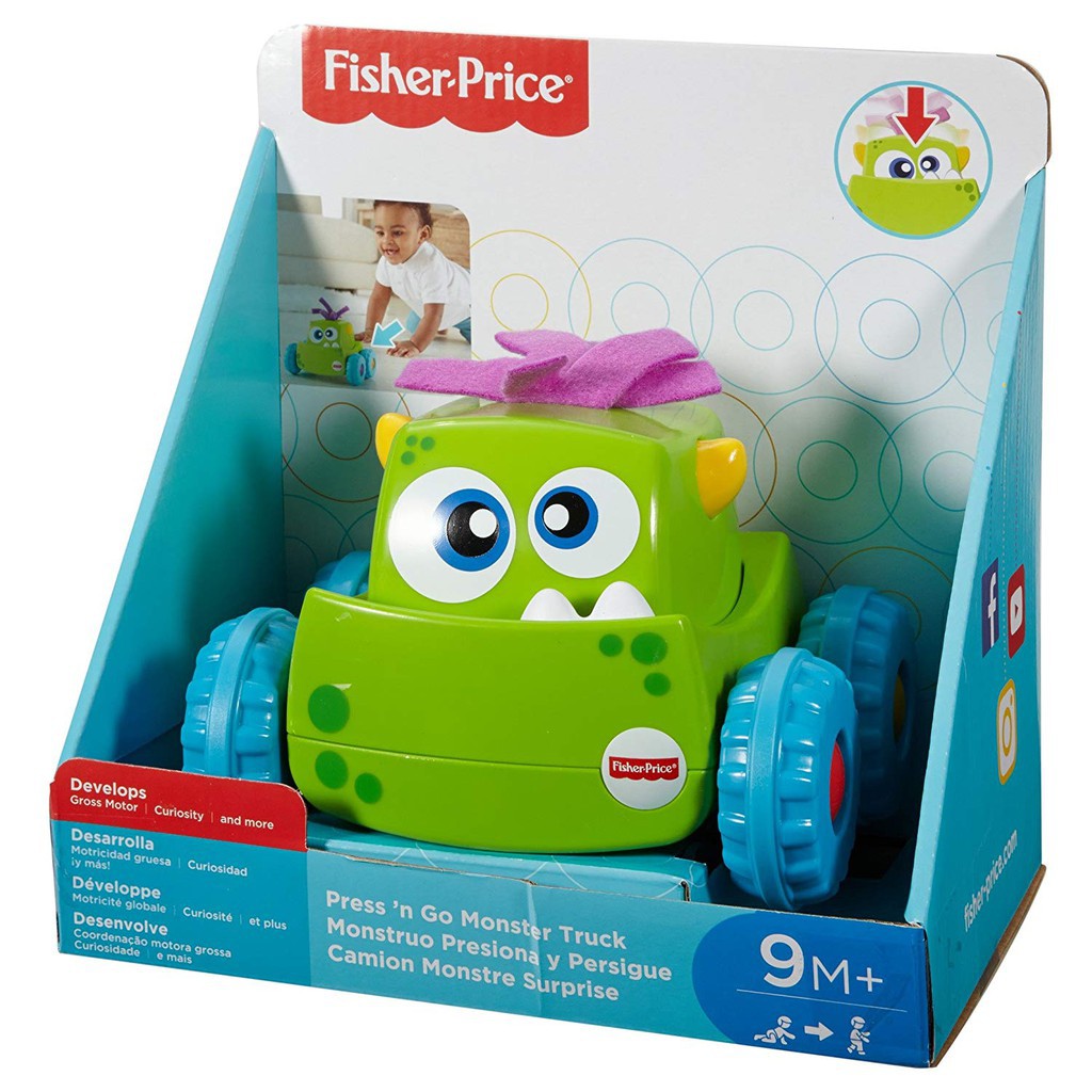 Fisher price push and go sales monster truck