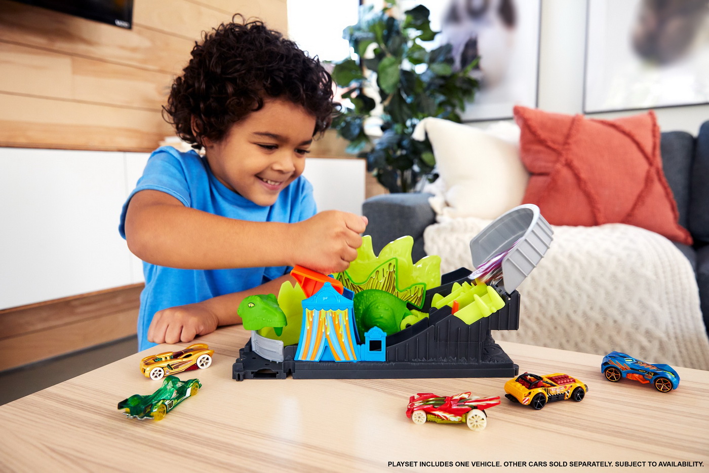 Set de joaca Hot Wheels City Toxic Dino Coaster Attack Mattel