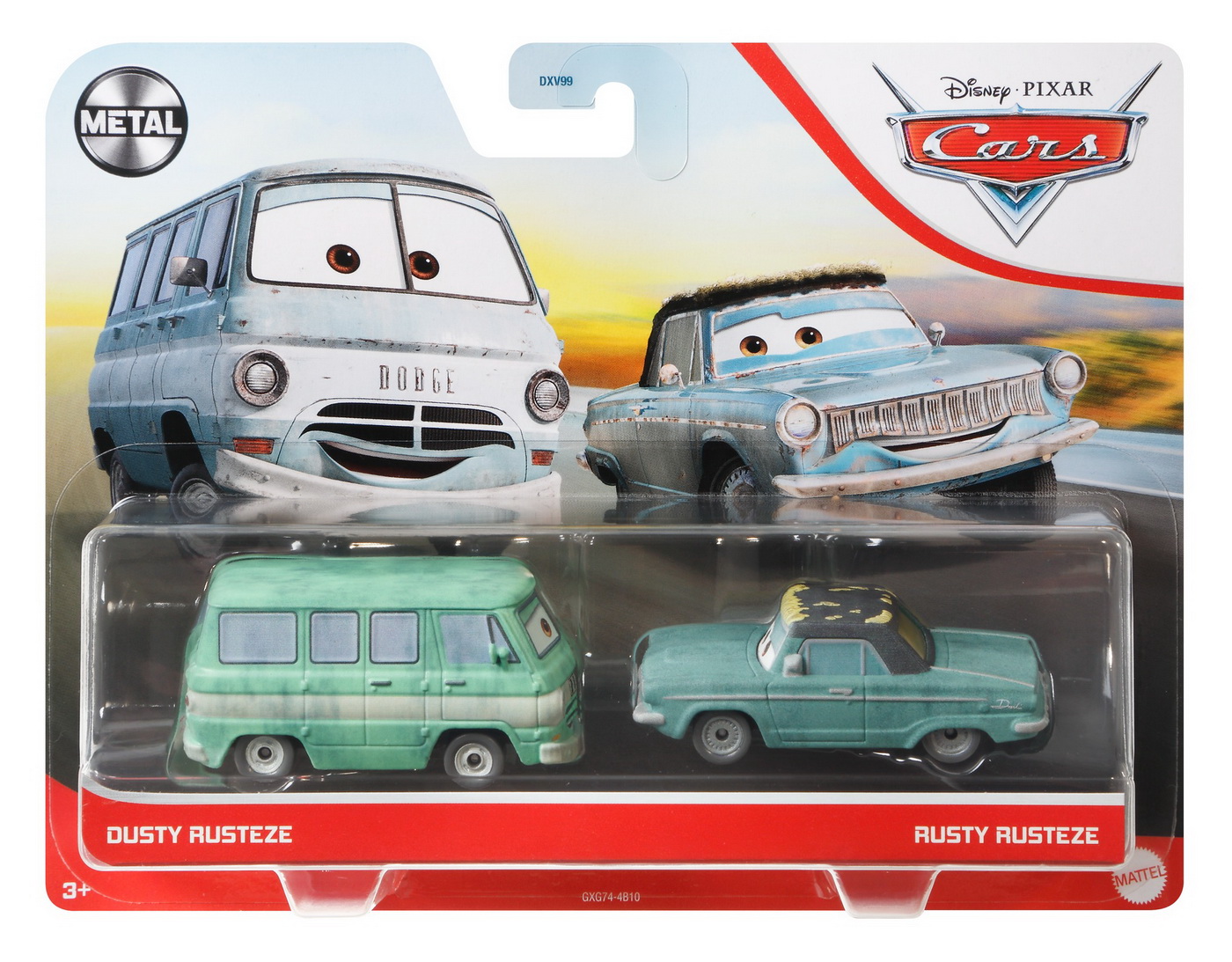 Set masinute - Disney Cars - Dusty Rusteze si Rusty Rusteze - Mattel