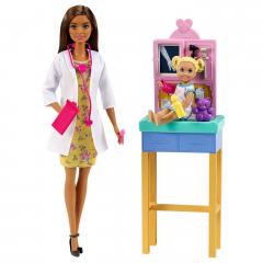 Barbie Cariere Set Cu Papusa Doctor Pediatru Satena