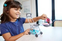 Set Barbie Skipper Babysitters Carucior Roz Cu Bebelus