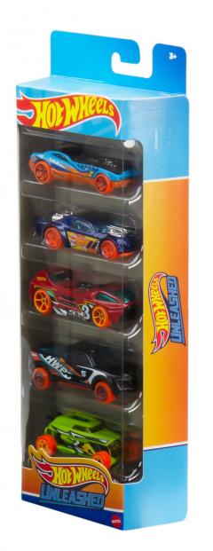 Set 5 masini Hot Wheels unleashed