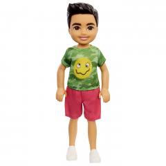 Papusa Barbie - Chelsea - Baiat brunet cu tricou verde