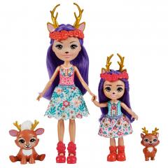 Papusi Enchantimals - Set Danessa Deer & Sprint si Danetta Deer & Fleet