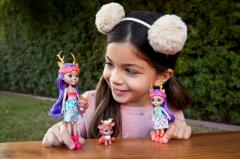 Papusi Enchantimals - Set Danessa Deer & Sprint si Danetta Deer & Fleet