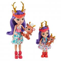Papusi Enchantimals - Set Danessa Deer & Sprint si Danetta Deer & Fleet