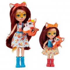 Papusi Enchantimals - Set Felicity Fox & Flick si Feana Fox & Mixte