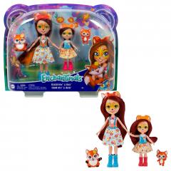 Papusi Enchantimals - Set Felicity Fox & Flick si Feana Fox & Mixte