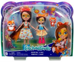 Papusi Enchantimals - Set Felicity Fox & Flick si Feana Fox & Mixte