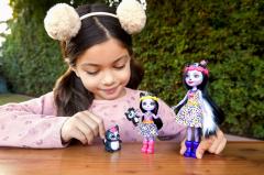 Papusi Enchantimals - Set Sage Skunk & Caper si Sabella Skunk & Striper