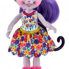 Set papusa si figurina - Enchantimals - Cabery Cat and Pawla