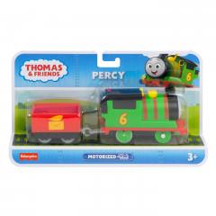 Jucarie - Thomas Locomotiva Motorizata Percy cu Vagon