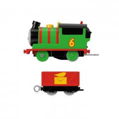 Jucarie - Thomas Locomotiva Motorizata Percy cu Vagon