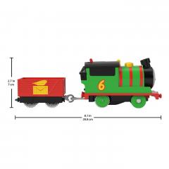 Jucarie - Thomas Locomotiva Motorizata Percy cu Vagon