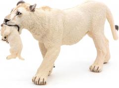 Figurina - Wild Animal Kingdom - White Lioness with Cub