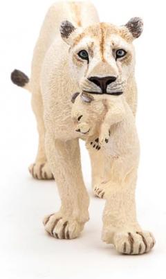Figurina - Wild Animal Kingdom - White Lioness with Cub