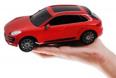 Masina cu telecomanda - Porsche Macan Turbo, Rosu, 1:24