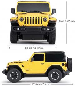 Masina cu telecomanda - Jeep Wrangler Rubicon, Galben