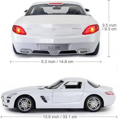 Masina cu telecomanda - Mercedes-Benz, Alb