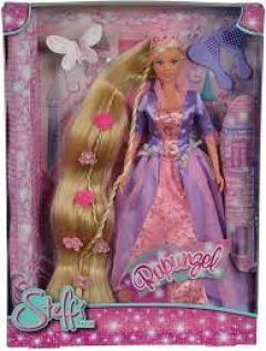 Papusa - Rapunzel, Rochie Mov