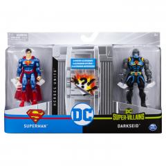 Set 2 figurine DC Comics - Superman si Darkseid, cu 6 accesorii