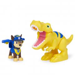 Set figurine Paw Patrol - Chase si dinozaur T-Rex