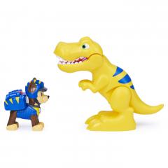 Set figurine Paw Patrol - Chase si dinozaur T-Rex