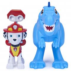 Set figurine Paw Patrol - Marshall si dinozaur Velociraptor