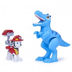 Set figurine Paw Patrol - Marshall si dinozaur Velociraptor