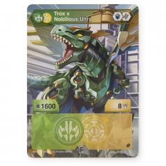 Figurina Bakugan Armored Alliance - Ultra Trox Nobilious, cu card Baku-Gear