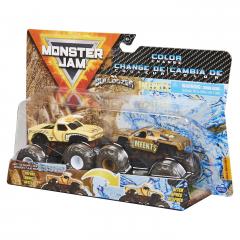 Set masinute - Monster Jam - Bulldozer si The Meents Color Change